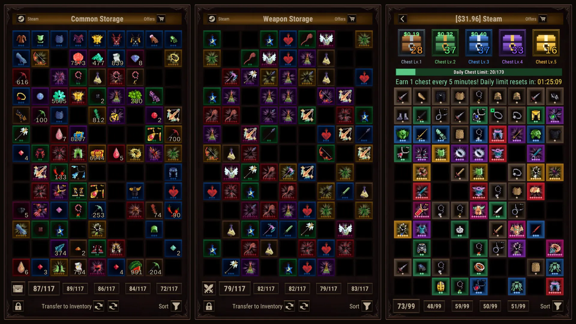 Task Bar Cube Steam Chests: Drop Rates & Daily Limits