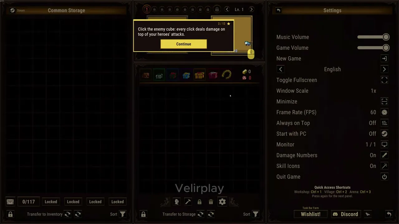 Task Bar Cube Walkthrough: Early Story Goals & Rewards